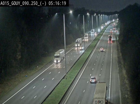 Webcam autoroute Belgique - Gouy-lez-piéton - E42 - BK 90.3