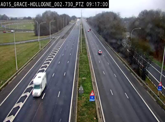 Caméra trafic Belgique - Grâce-Hollogne - E42, jonction avec A604, direction Loncin/Aéroport de Liège - BK 3.2