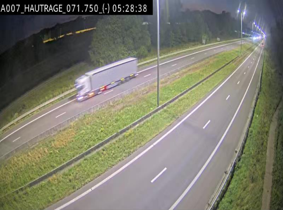 Webcam autoroute Belgique - Hautrage - E19 - BK 71.7