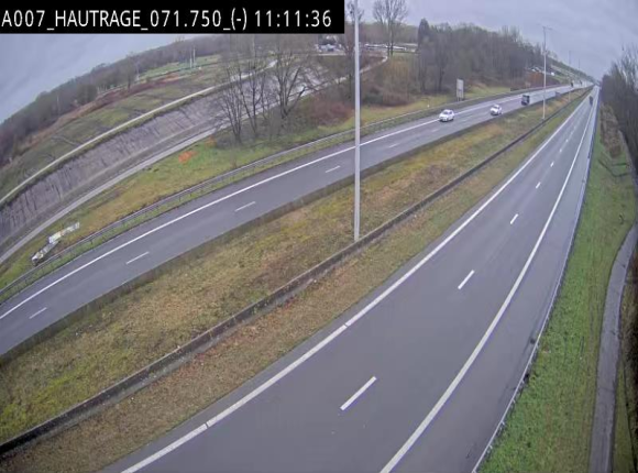 Webcam autoroute Belgique - Hautrage - E19 - BK 71.7