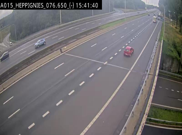 Webcam autoroute Belgique - Heppignies - E42 direction Namur - BK 76.4