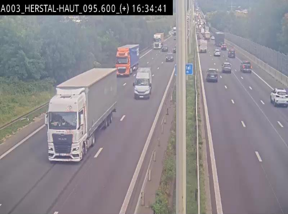 Webcam autoroute Belgique - Herstal - E40 direction Aix-la-Chapelle - BK 97