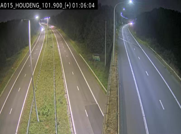 Webcam autoroute Belgique - Houdeng-Goegnies - Jonction E19/E42 direction Tournai/Mons - BK 101.85