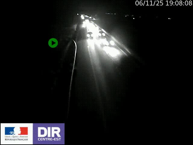 Webcam sur le contournement de Valence, sur la Nationale 7, à la jonction avec la N532, caméra orientée vers Grenoble