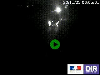 Webcam routière sur la RN7 à hauteur de Toulon-sur-Allier, entre Moulins et Vichy