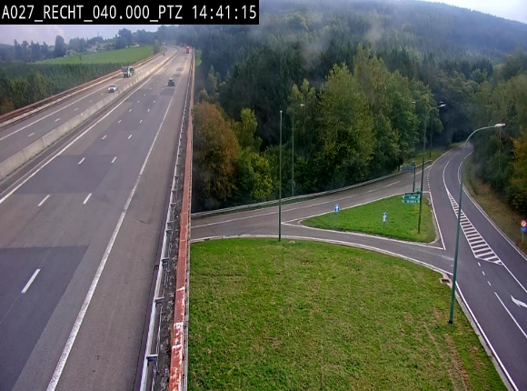 Webcam sur A27/E42 après Malmedy. Vue orientée vers l'Allemagne