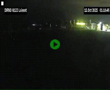 Webcam en périphérie de Chartres sur la N123, à hauteur de Luisant. Vue orientée vers Chartres