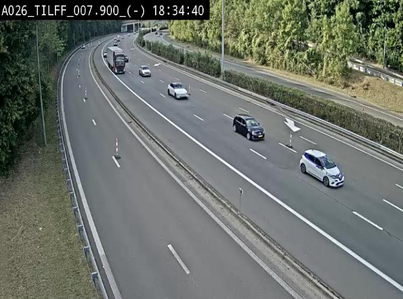 Webcam autoroute A26/E25 à Esneux, en Belgique en direction Luxembourg - BK 7.9