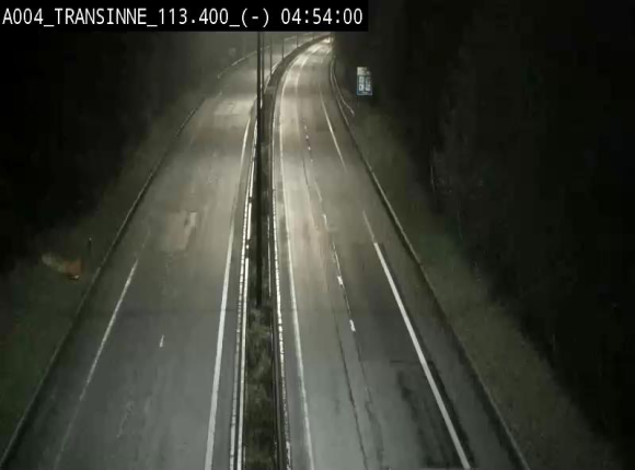 Caméra trafic E411 (A4) - Transinne direction Namur - BK 113.425