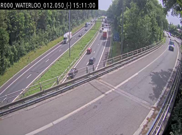 Webcam autoroute Belgique - Waterloo - R0 (ring de Bruxelles) - BK 12.3