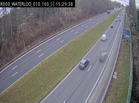 Webcam autoroute Belgique - Waterloo - R0 (ring de Bruxelles) - BK 12.3