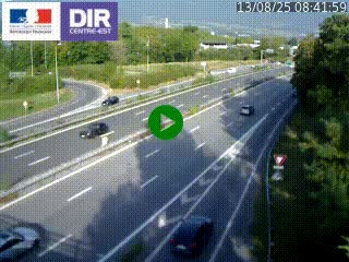 Caméra routière à hauteur de la sortie 15 Chambéry-centre au PK 4,103 en direction d'Albertville