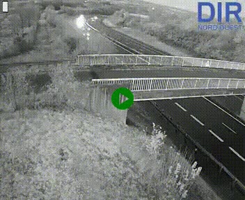 Webcam sur A84 à hauteur de Pont-Farcy, au niveau du pont autoroutier sur la Vire, au sud de Saint-Lô