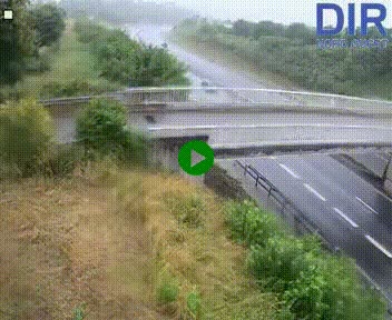 Webcam sur A84 à hauteur de Pont-Farcy, au niveau du pont autoroutier sur la Vire, au sud de Saint-Lô
