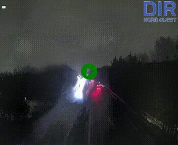 Webcam sur le périphérique de Caen (N814) à l'est de la ville, à Mondeville hauteur de la sortie 2, Presqu'île-Rives de l'Orne, au bout de l'autoroute A13