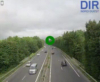 Webcam sur le périphérique de Caen (N814) à l'est de la ville, à Mondeville hauteur de la sortie 2, Presqu'île-Rives de l'Orne, au bout de l'autoroute A13