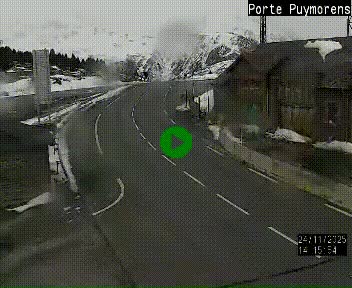 Webcam Col du Puymorens sur N320, en direction de Pas de la Casa (Andorre)