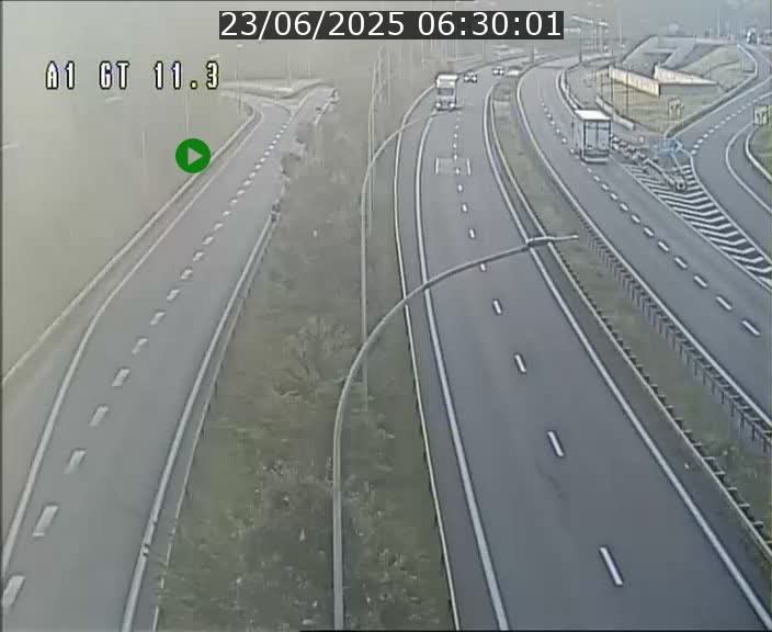 Traffic live webcam Luxembourg Senningerberg - A1 direction Allemagne - BK 11.3