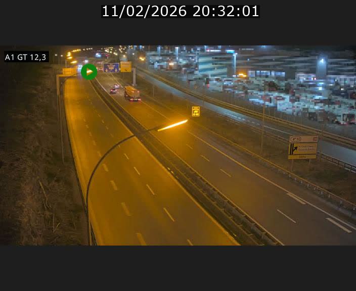 Traffic live webcam Luxembourg Senningerberg - A1 direction Allemagne - BK 12.3