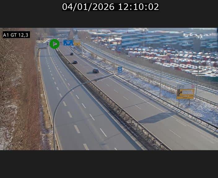 Traffic live webcam Luxembourg Senningerberg - A1 direction Allemagne - BK 12.3
