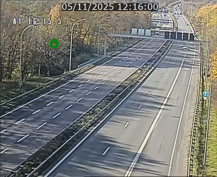 Traffic live webcam Luxembourg Munsbach - A1 direction Luxembourg - BK 15.5