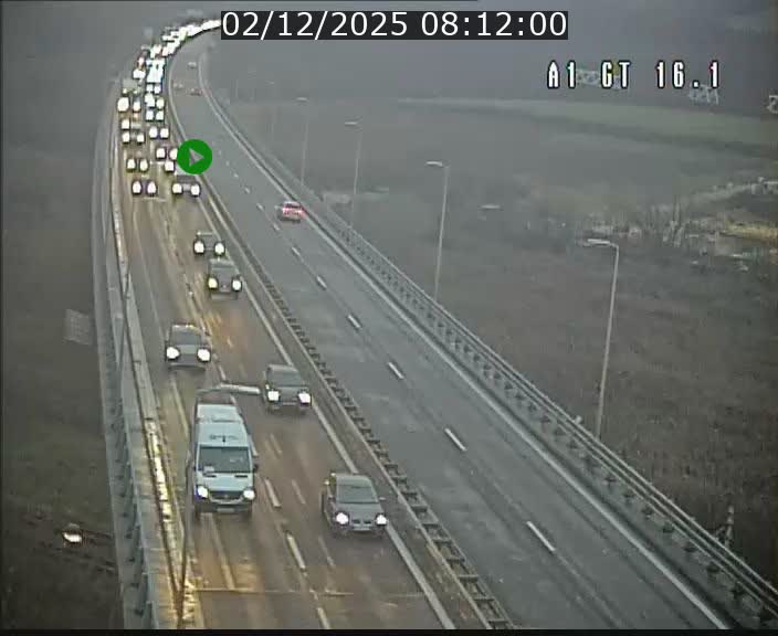 Traffic live webcam Luxembourg Niederanven - A1 direction Allemagne - BK 16.1
