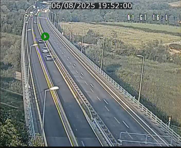 Traffic live webcam Luxembourg Niederanven - A1 direction Allemagne - BK 16.1