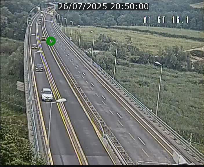 Traffic live webcam Luxembourg Niederanven - A1 direction Allemagne - BK 16.1
