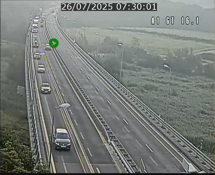 Traffic live webcam Luxembourg Niederanven - A1 direction Allemagne - BK 16.1