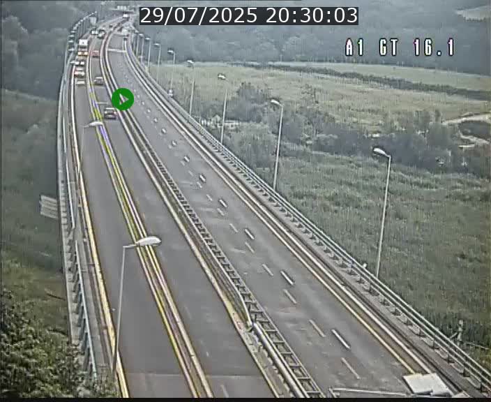 Traffic live webcam Luxembourg Niederanven - A1 direction Allemagne - BK 16.1