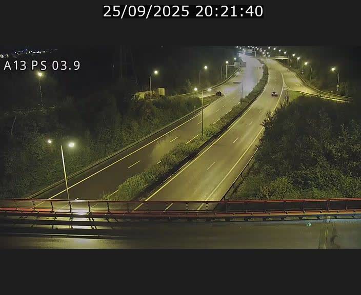 Traffic live webcam Luxembourg Differdange - A13 direction Esch-sur-Alzette - BK 3.9