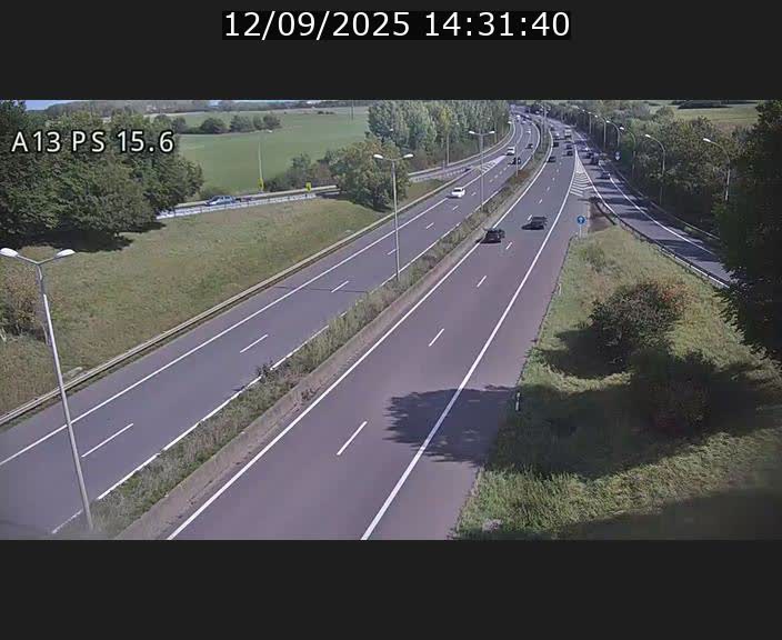 Traffic live webcam Luxembourg Kayl - A13 direction Dudelange - BK 15.6