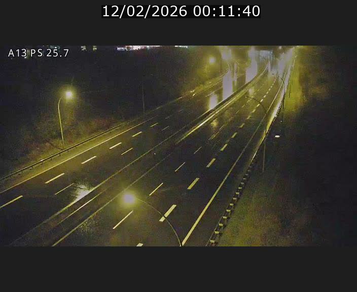 Traffic live webcam Luxembourg Frisange - A13 direction Allemagne - BK 26