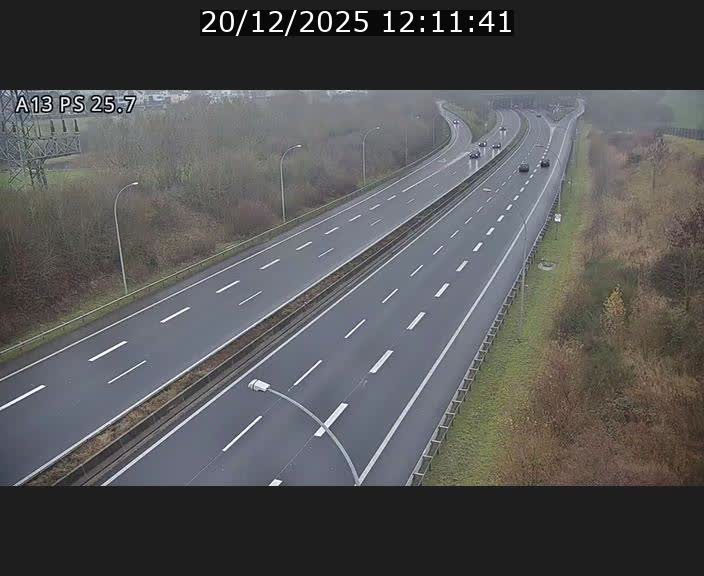 Traffic live webcam Luxembourg Frisange - A13 direction Allemagne - BK 26