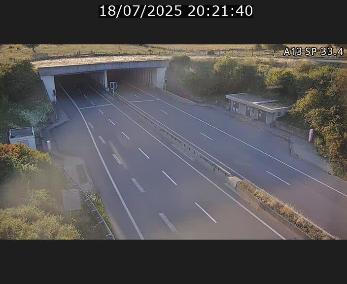 Webcam trafic sur A13 à hauteur d'Altwies en direction de Mondorf-les-bains et en provenance de l'Allemagne