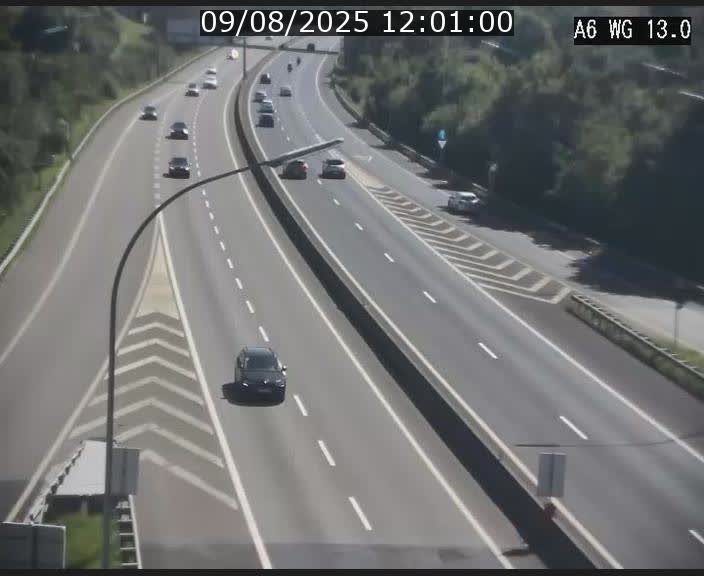 Traffic live webcam Luxembourg Mamer - A6 - BK 13 - direction Luxembourg/France/Allemagne