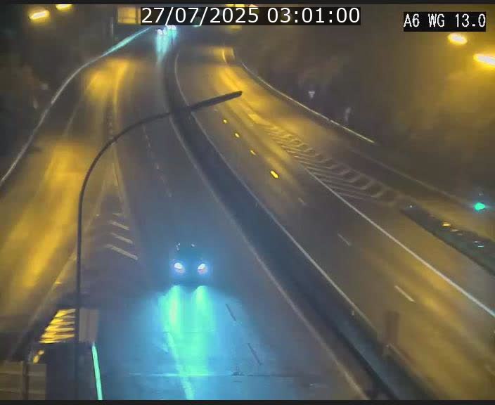 Traffic live webcam Luxembourg Mamer - A6 - BK 13 - direction Luxembourg/France/Allemagne