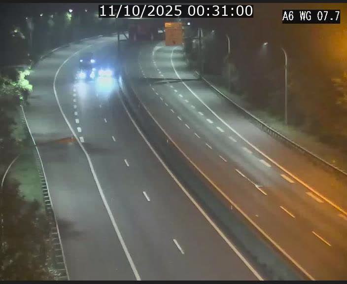 Traffic live webcam Luxembourg - Bridel - A6 - BK 7.7 - direction Belgique