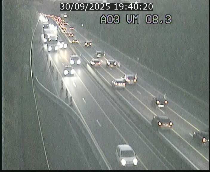 Traffic live webcam Luxembourg Bettembourg - A3 - BK 8.3 - direction France