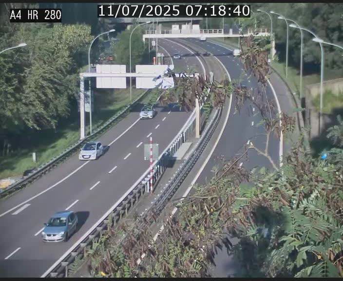 Webcam traffic A4 Luxembourg - BK 0.2 - P+R Bouillon (direction Luxembourg)
