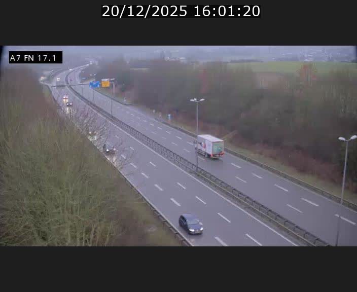 Caméra trafic Luxembourg - A7, Merscherbierg direction Mersch