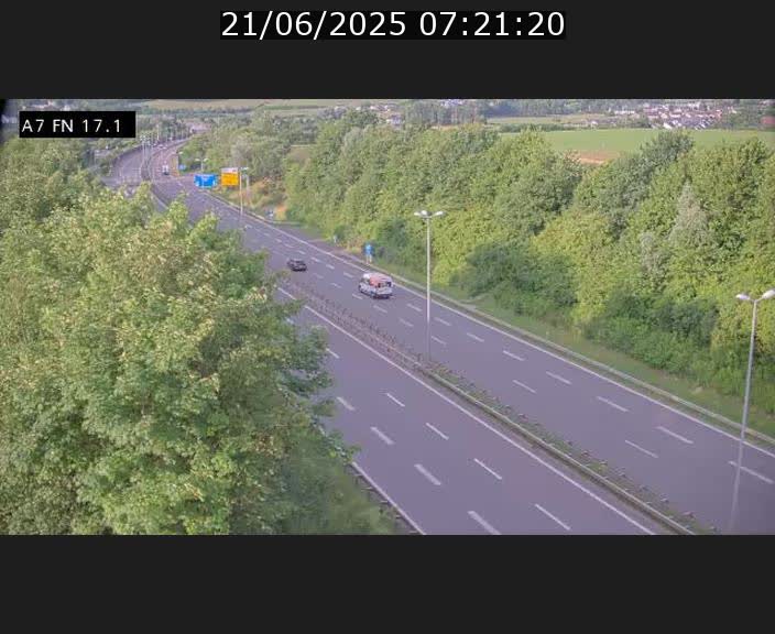 Caméra trafic Luxembourg - A7, Merscherbierg direction Mersch