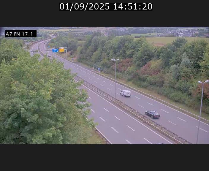 Caméra trafic Luxembourg - A7, Merscherbierg direction Mersch