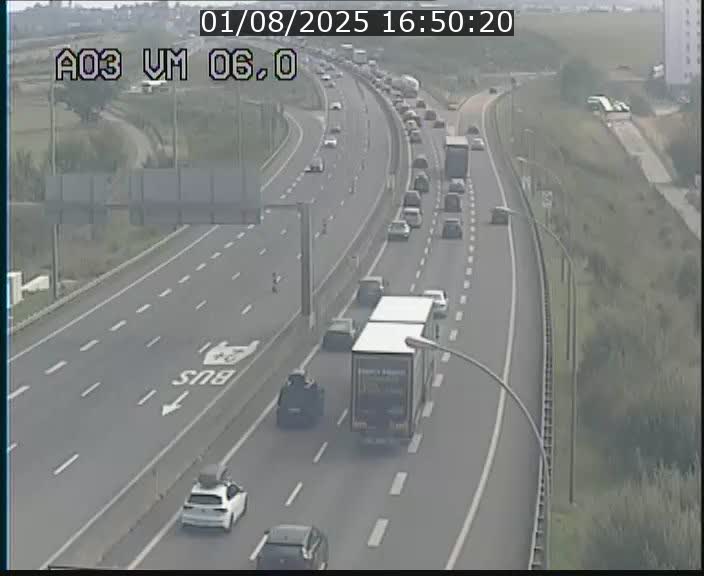 Traffic live webcam Luxembourg Aire de Berchem - A3 - BK 6 - direction France