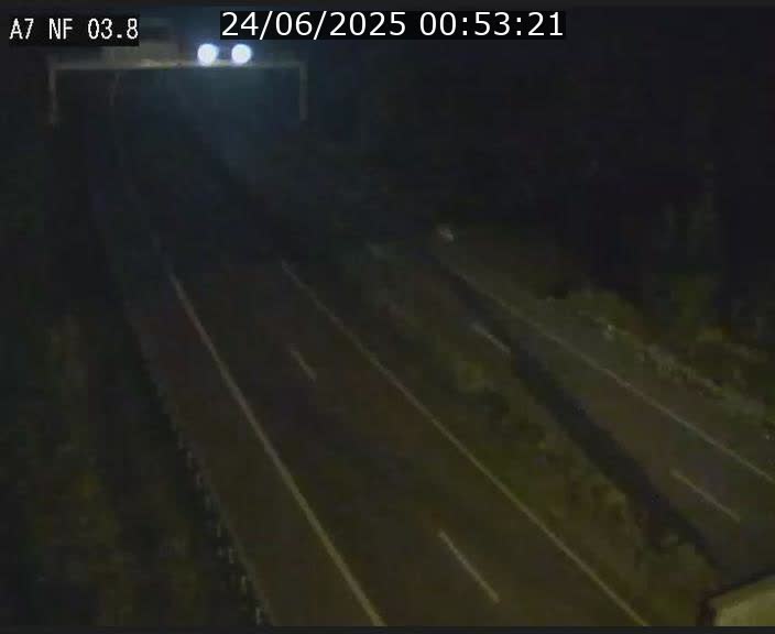Webcam autoroute A7 au Luxembourg à la sortie du Tunnel Stafelter vers le Nord