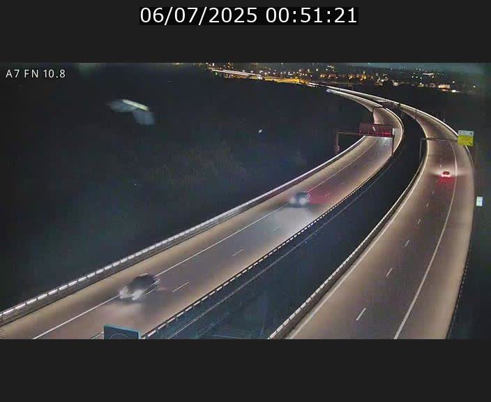 Caméra trafic Luxembourg - A7, Tunnel Gousselerbierg, sortie sud, direction rond-point Lorentzweiler (BK 10.8)