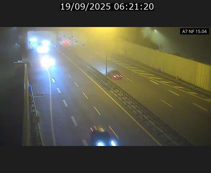 Caméra trafic Luxembourg - A7, Tunnel Mersch, entrée sud, direction Ettelbruck