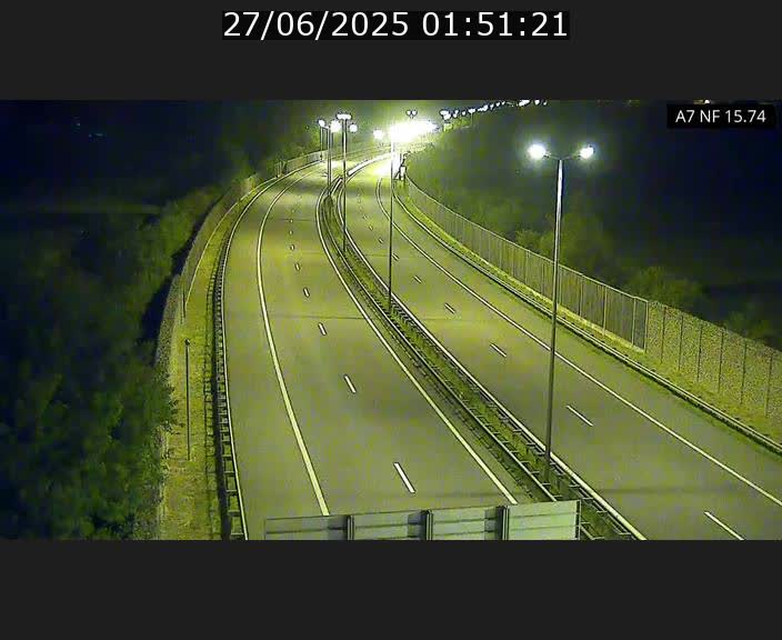 Caméra trafic Luxembourg - A7, Tunnel Mersch, entrée nord, direction Lorentzweiler