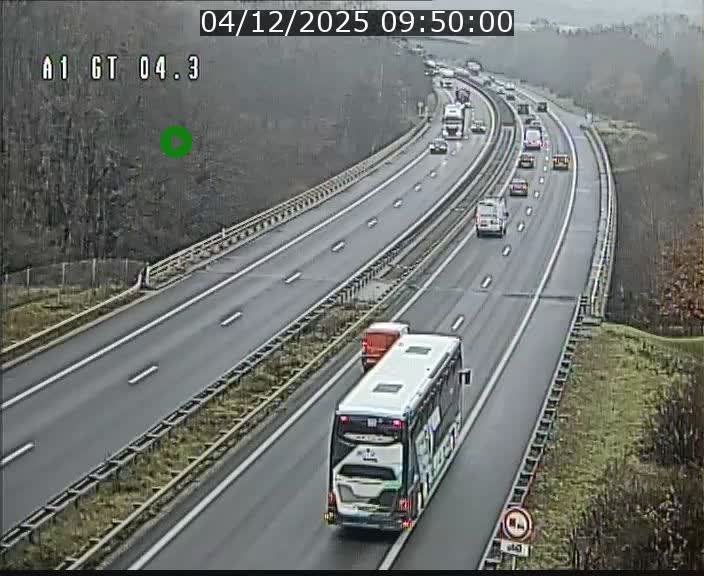 Traffic live webcam Luxembourg Itzig - A1 direction Sandweiler - BK 4.3
