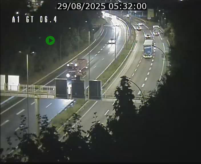 Traffic live webcam Luxembourg Hamm - A1 direction Sandweiler - BK 6.4